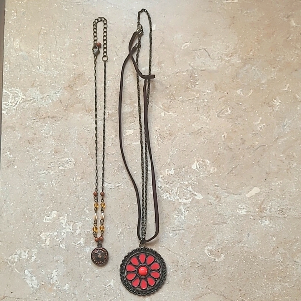 2 Boho Style Necklaces